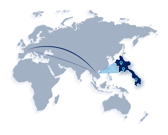 Carte Asia Laos