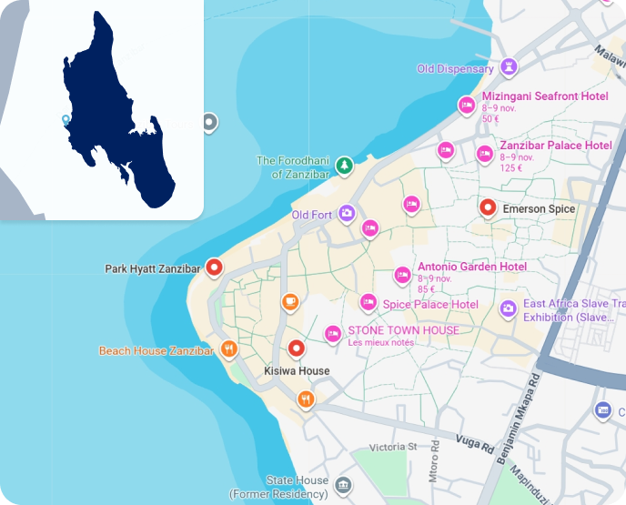 Zoom Zanzibar et ses iles 1