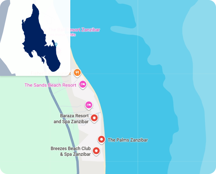 Zoom Zanzibar et ses iles BRZ